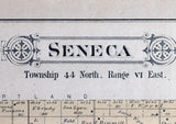 1892 Map of Seneca Township McHenry County Illinois