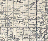 1910 Map of Texas and Oklahoma Railways