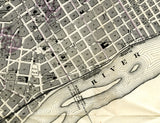 1869 Map of Saint Paul Minnesota