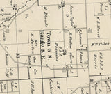 1875 Map of Stokes Township Logan County Ohio