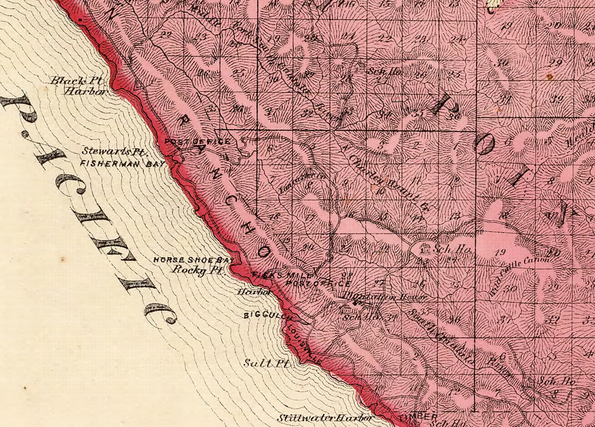 1877 Map of Sonoma County California