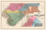 1891 Map of Fresno County California