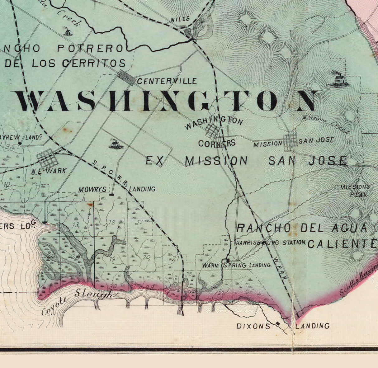 1878 Map of Alameda County California