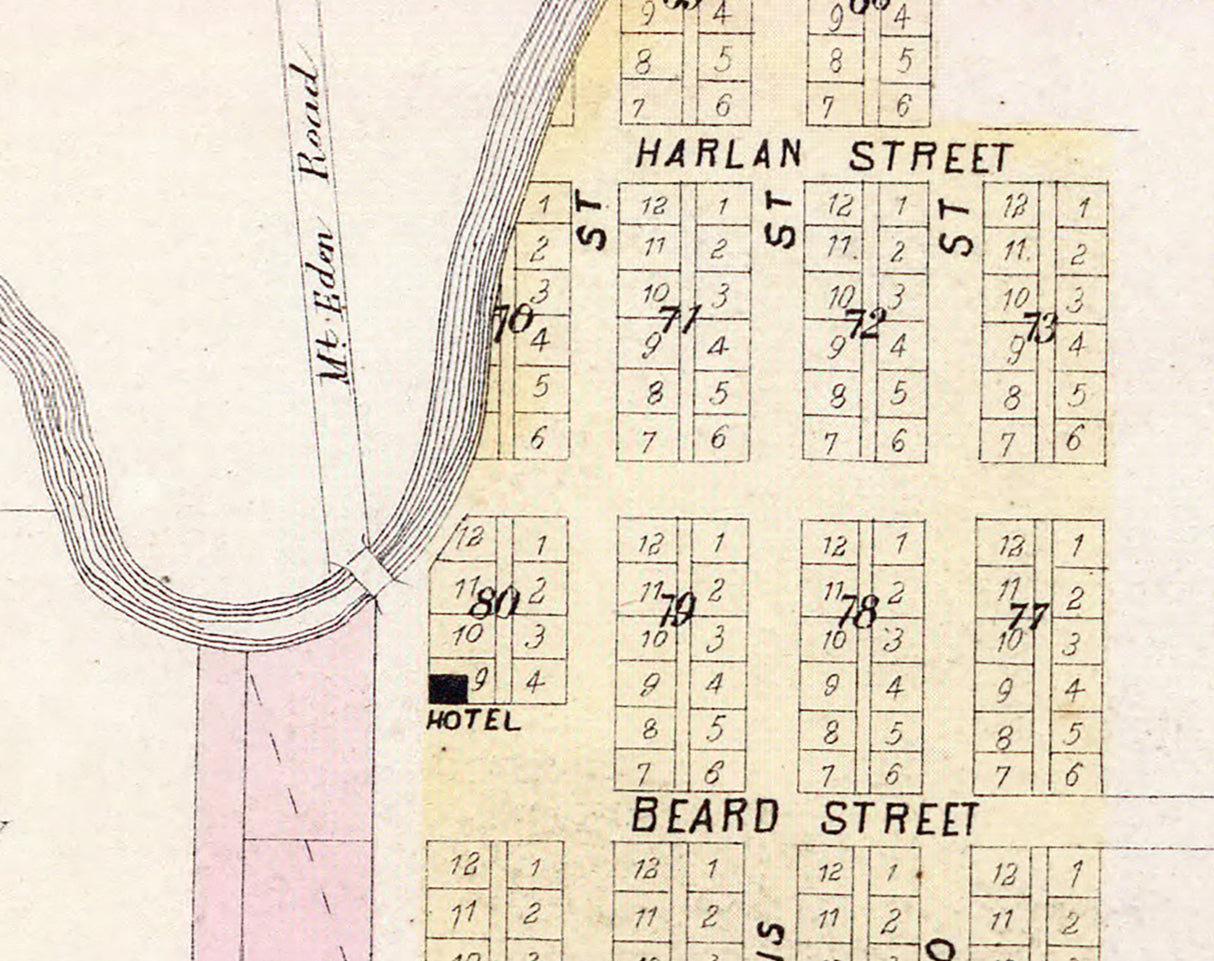 1878 Map of Alvarado Alameda County California