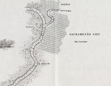 1850 Nautical Chart of the Sacramento River California
