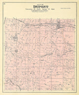 1889 Map of Dupont Township Waupaca County Wisconsin