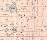 1889 Map of Dupont Township Waupaca County Wisconsin