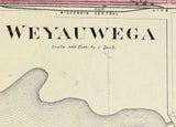 1889 Town Map of Weyauwega Waupaca County Wisconsin