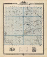 1875 Map of Franklin County Iowa