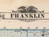 1875 Map of Franklin County Iowa