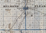 1875 Map of Wright County Iowa