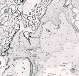 1849 Nautical Map of Captains Island East and West Connecticut