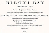 1858 Nautical Map of Biloxi Bay Mississippi