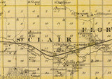 1875 Map of Benton County Iowa