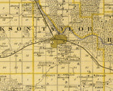 1875 Map of Benton County Iowa
