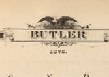 1875 Map of Butler County Iowa