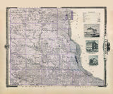 1875 Map of Clayton County Iowa