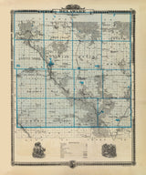 1875 Map of Delaware County Iowa