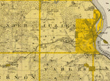 1875 Map of Dubuque County Iowa