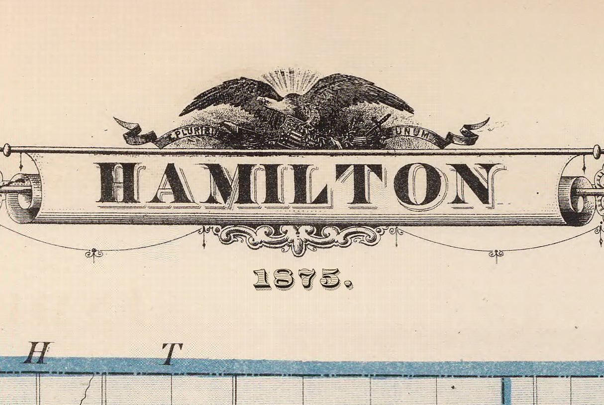 1875 Map of Hamilton County Iowa