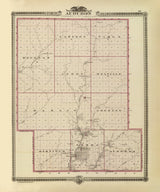 1875 Map of Audubon County Iowa