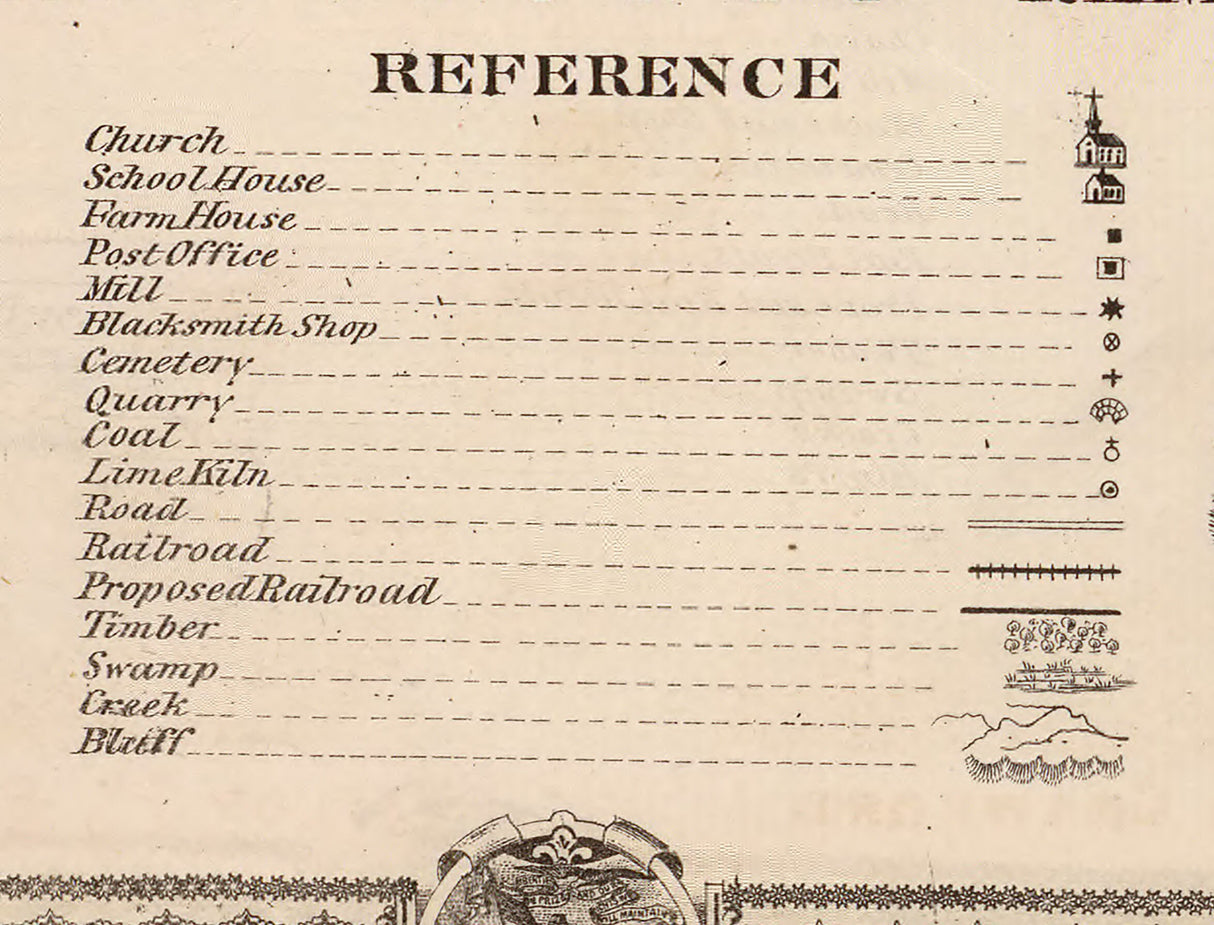 1875 Map of Boone County Iowa