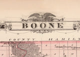 1875 Map of Boone County Iowa