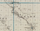 1875 Map of Carroll County Iowa