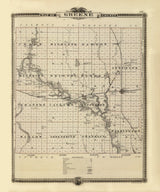 1875 Map of Greene County Iowa