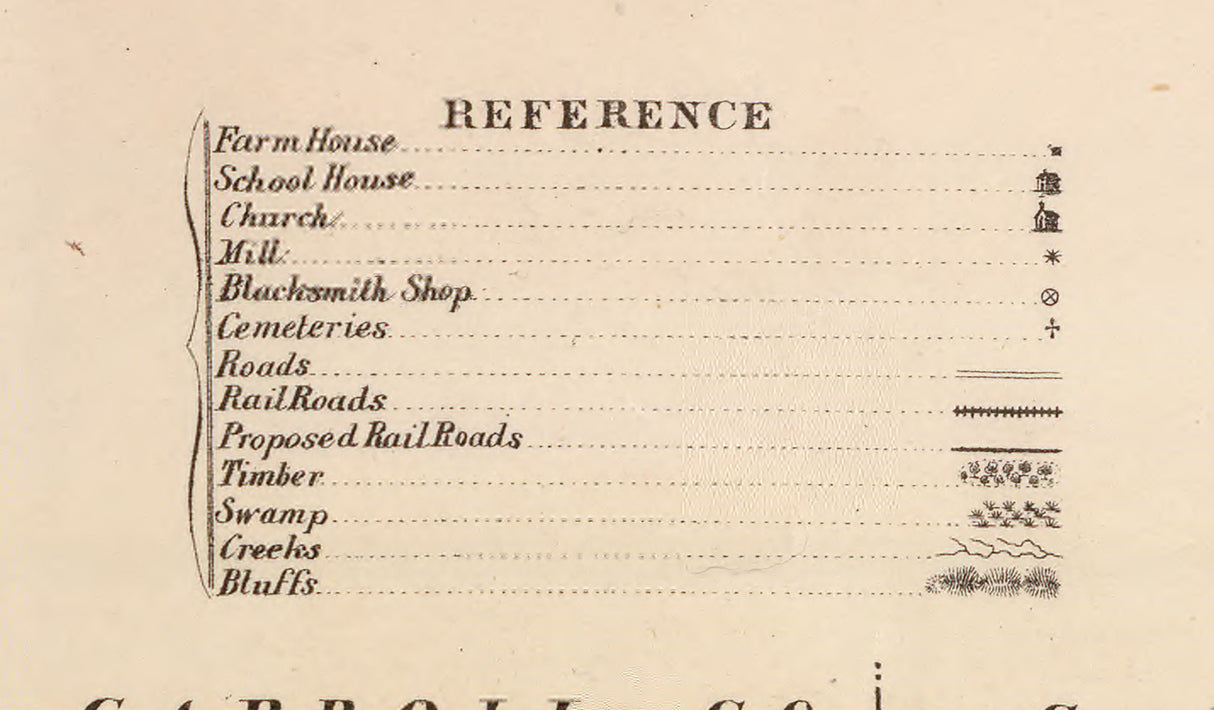 1875 Map of Guthrie County Iowa