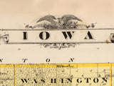 1875 Map of Iowa County Iowa