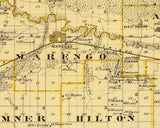 1875 Map of Iowa County Iowa