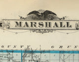 1875 Map of Marshall County Iowa