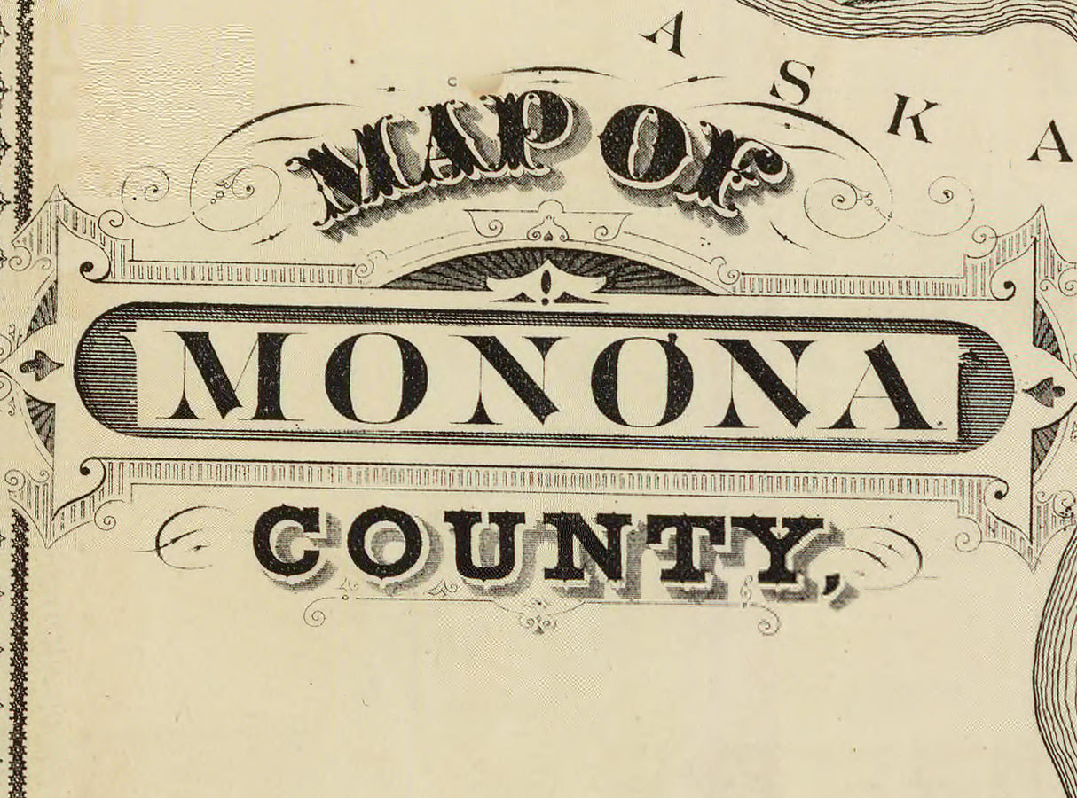 1875 Map of Monona County Iowa