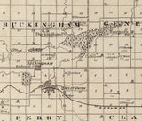 1875 Map of Tama County Iowa