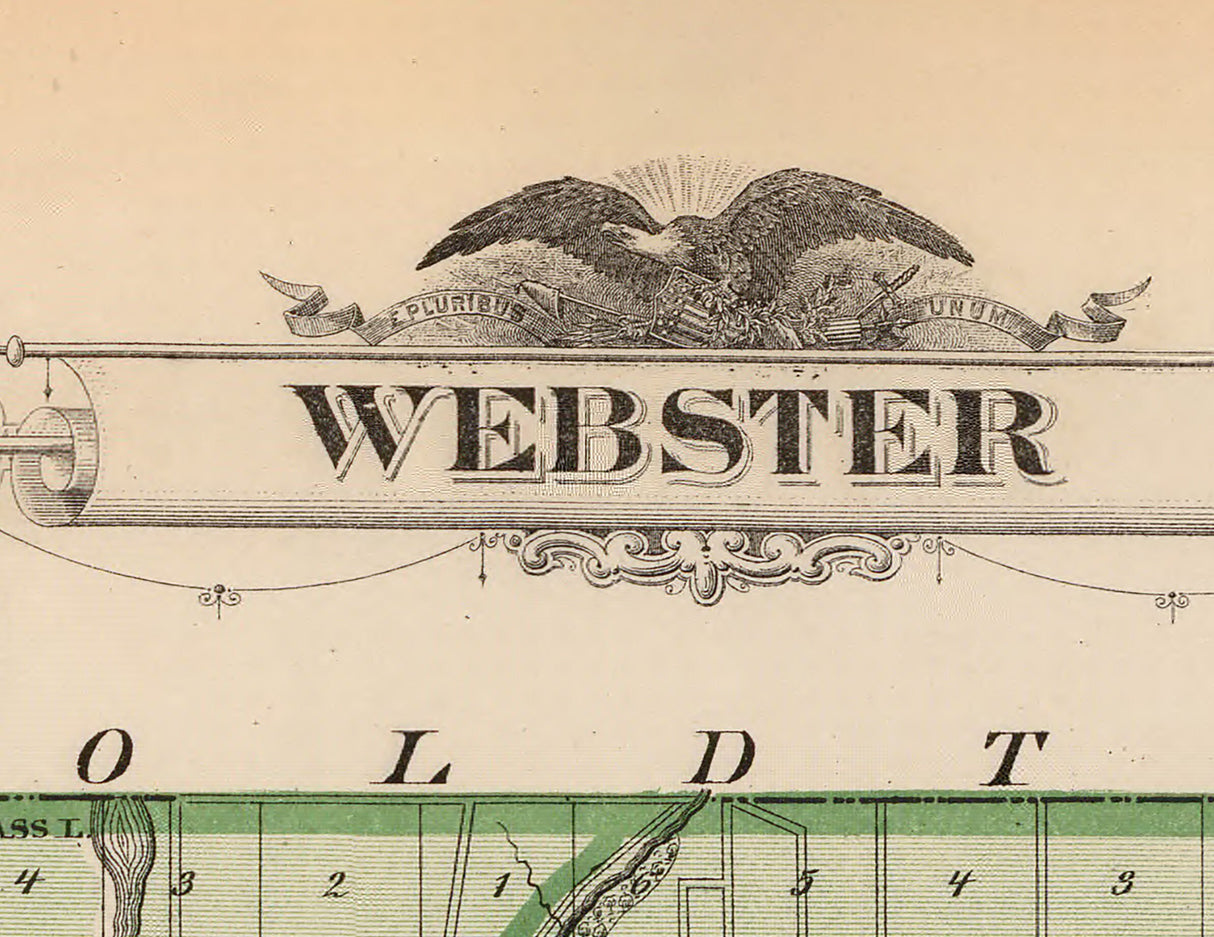 1875 Map of Webster County Iowa