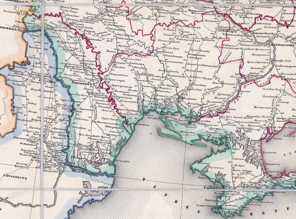 1854 Map of the Russian Empire