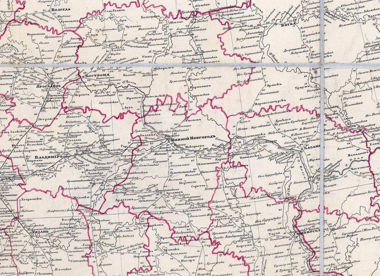 1854 Map of the Russian Empire