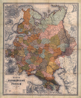 1880 Map of European Russia