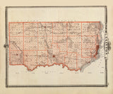 1875 Map of Clinton County Iowa