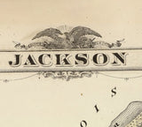 1875 Map of Jackson County Iowa