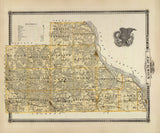 1875 Map of Jackson County Iowa