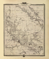 1875 Map of Linn County Iowa