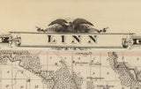 1875 Map of Linn County Iowa