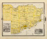 1875 Map of Scott County Iowa