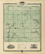 1875 Map of Adair County Iowa