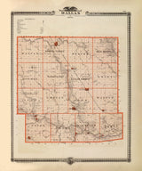 1875 Map of Dallas County Iowa