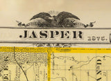 1875 Map of Jasper County Iowa