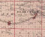 1875 Map of Poweshiek County Iowa