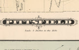 1878 Map of Pittsfield Township Warren County Pennsylvania